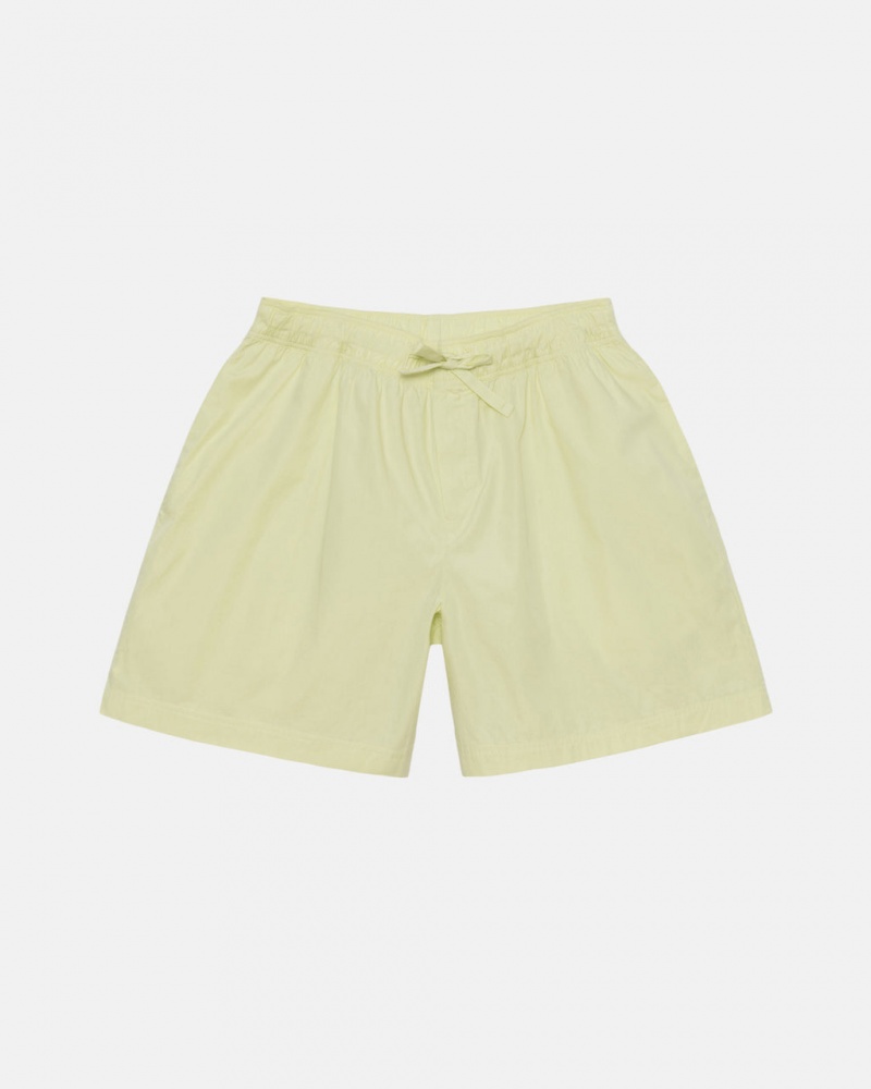 Women\'s Stussy Tekla Poplin Pyjama Shorts Light Green Ireland | BRM-7857