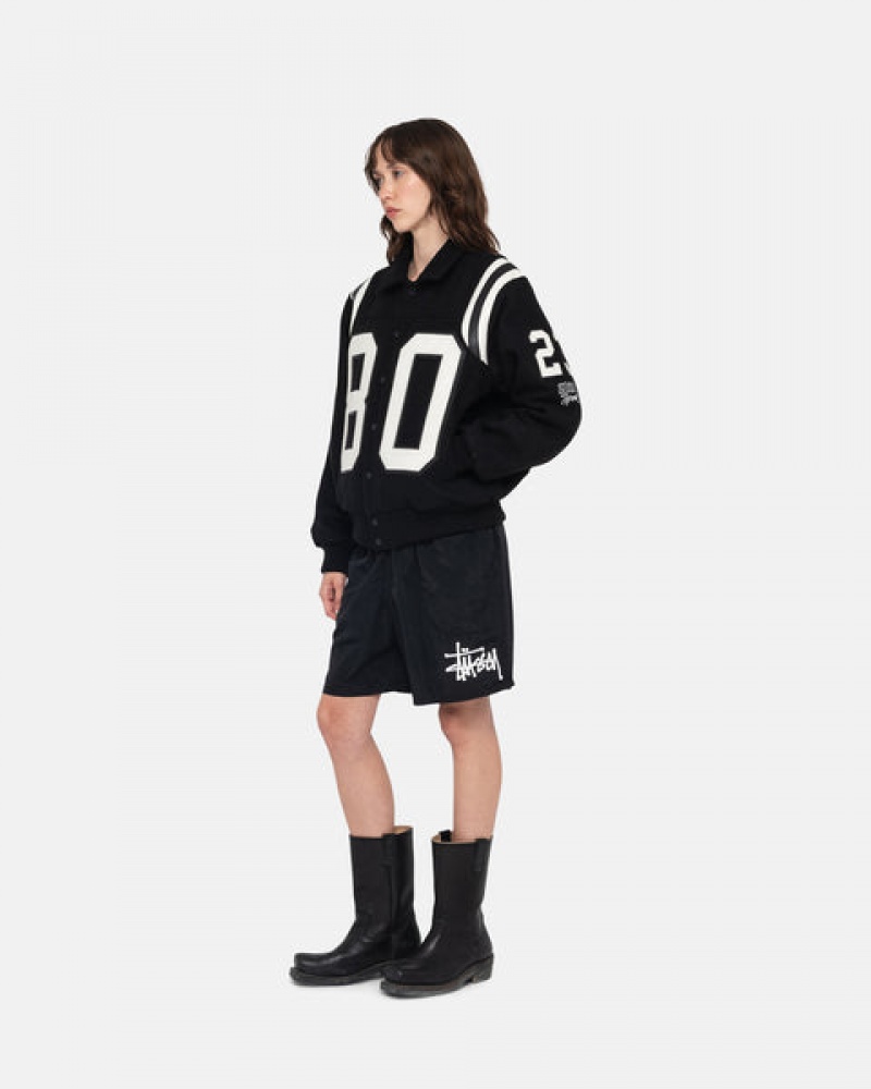 Women's Stussy Water Short Big Basic Shorts Black Ireland | FKQ-6639