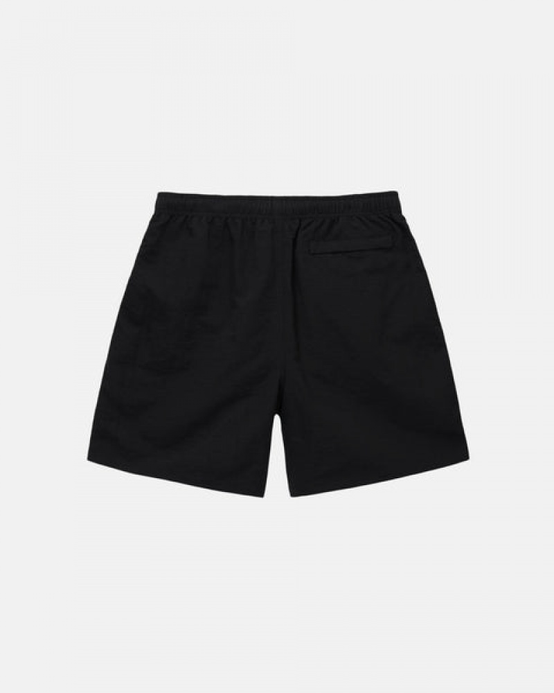 Women's Stussy Water Short Big Basic Shorts Black Ireland | FKQ-6639