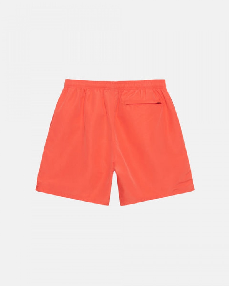 Women's Stussy Water Short Big Basic Shorts Coral Ireland | AXO-8613