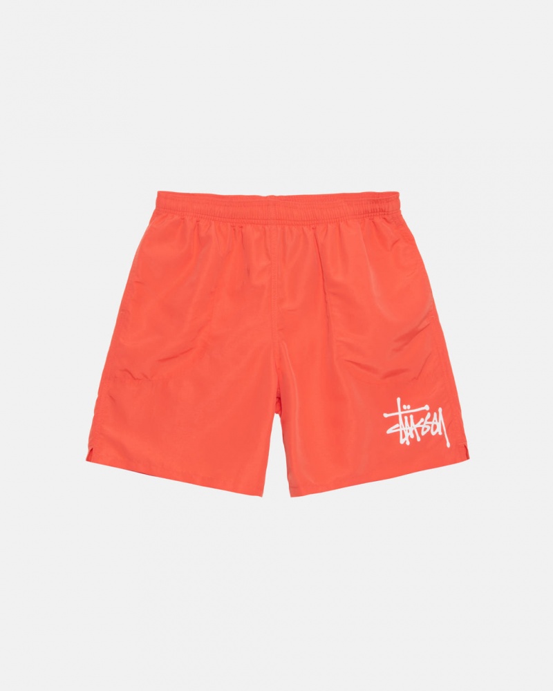 Women\'s Stussy Water Short Big Basic Shorts Coral Ireland | AXO-8613