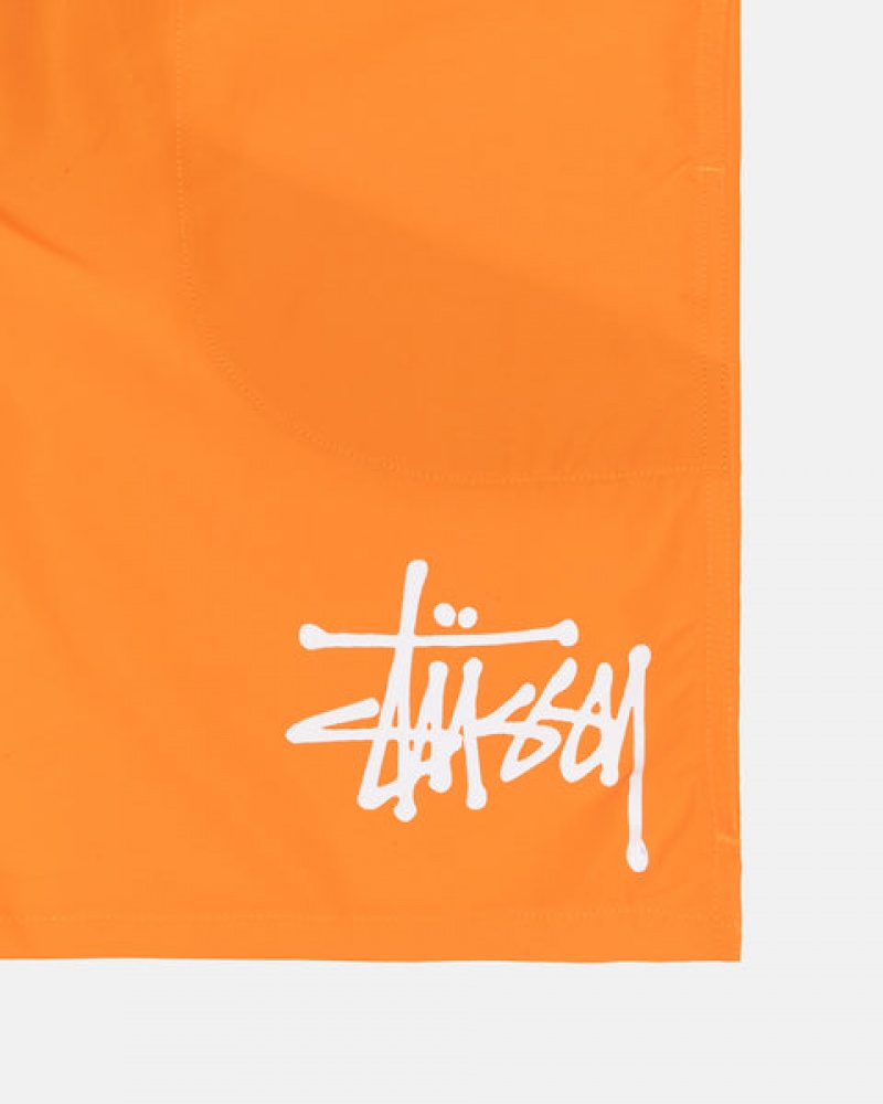 Women's Stussy Water Short Big Basic Shorts Orange Ireland | PRH-2774