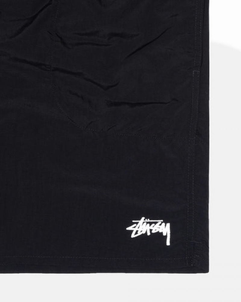 Women's Stussy Water Short Stock Shorts Black Ireland | DYW-7047