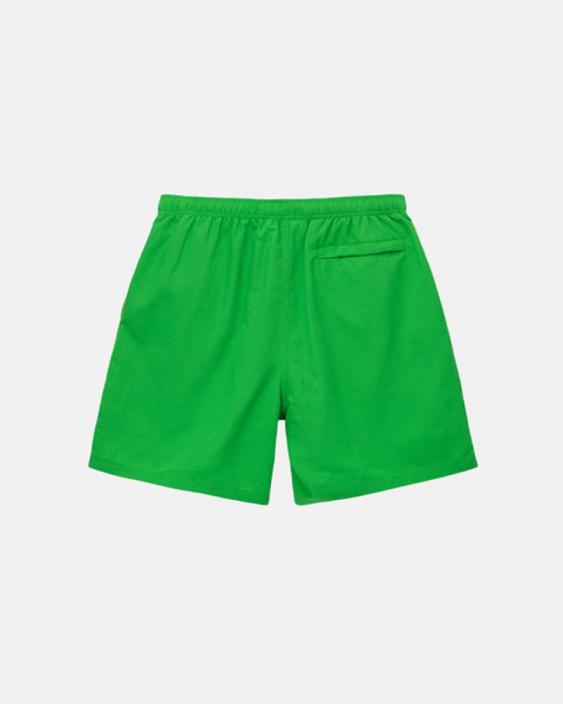 Women's Stussy Water Short Stock Shorts Green Ireland | OZX-9610