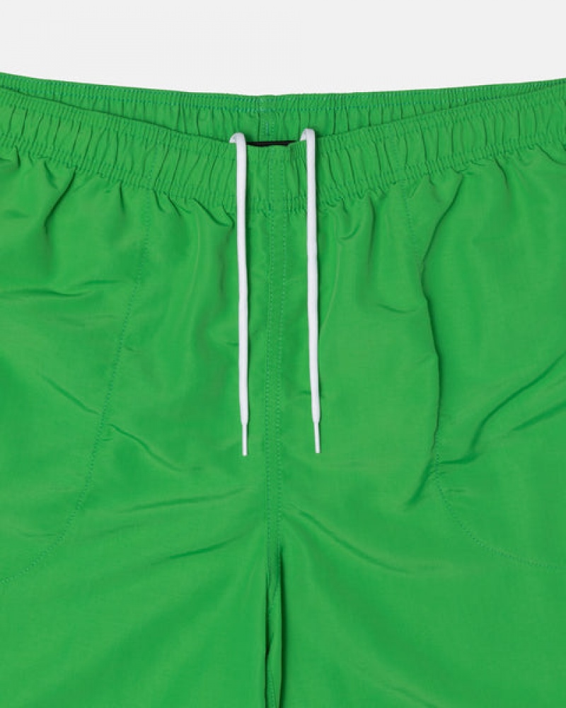 Women's Stussy Water Short Stock Shorts Green Ireland | OZX-9610