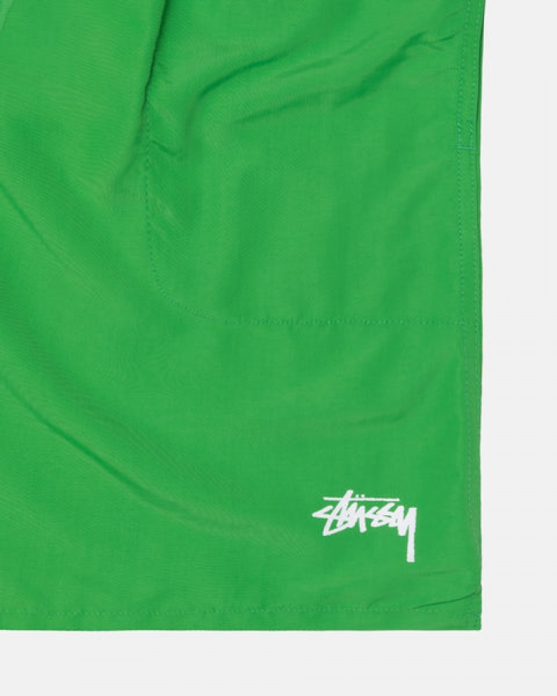 Women's Stussy Water Short Stock Shorts Green Ireland | OZX-9610