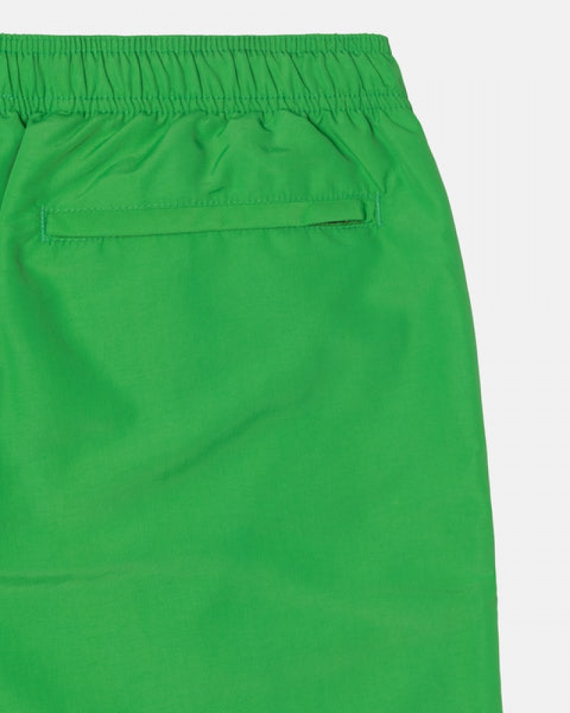 Women's Stussy Water Short Stock Shorts Green Ireland | OZX-9610