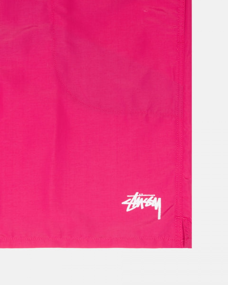 Women's Stussy Water Short Stock Shorts Pink Ireland | EDJ-8347