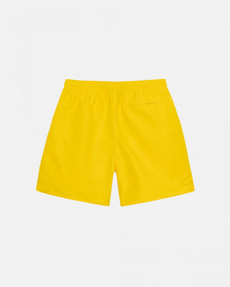 Women's Stussy Water Short Stock Shorts Yellow Ireland | YQL-9260