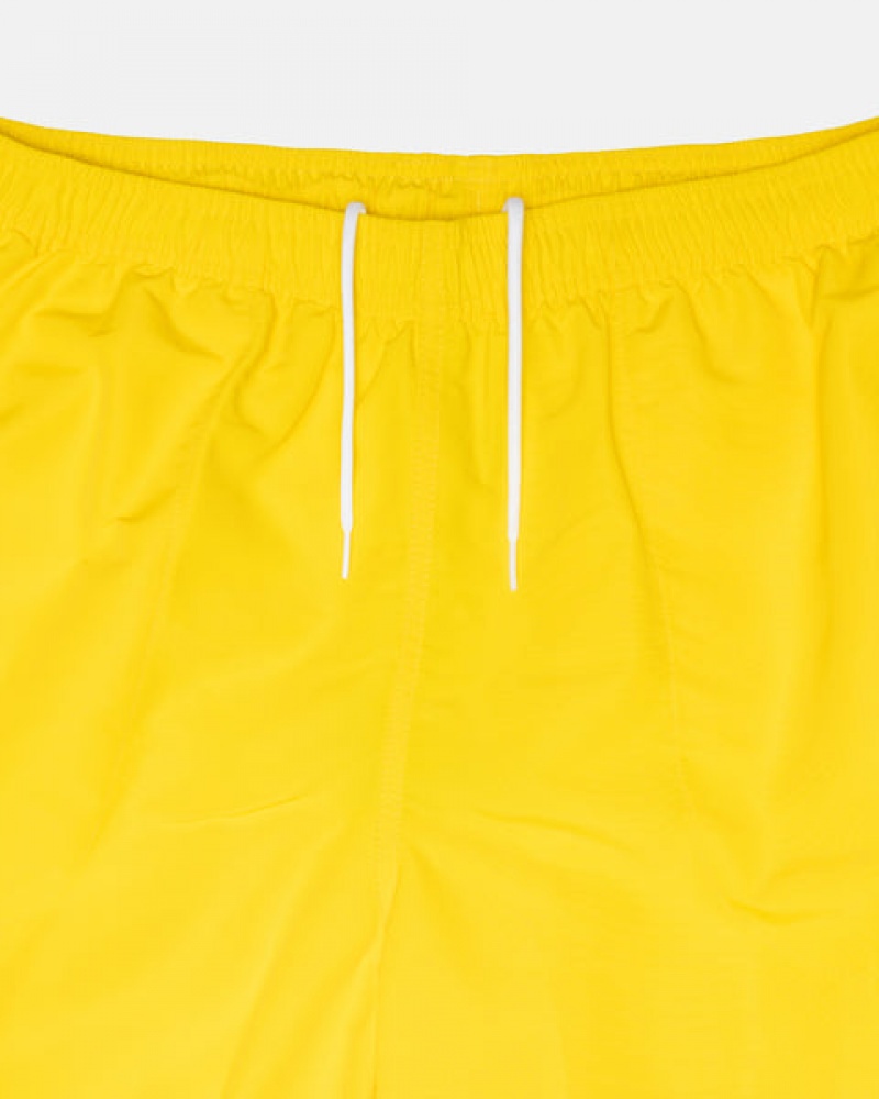 Women's Stussy Water Short Stock Shorts Yellow Ireland | YQL-9260