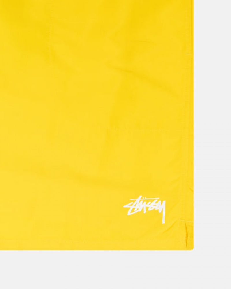 Women's Stussy Water Short Stock Shorts Yellow Ireland | YQL-9260