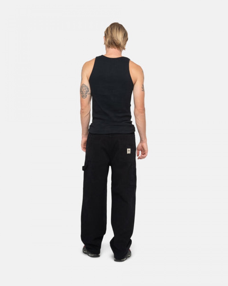 Women's Stussy Work Pant Canvas Pants Black Ireland | RQG-8372