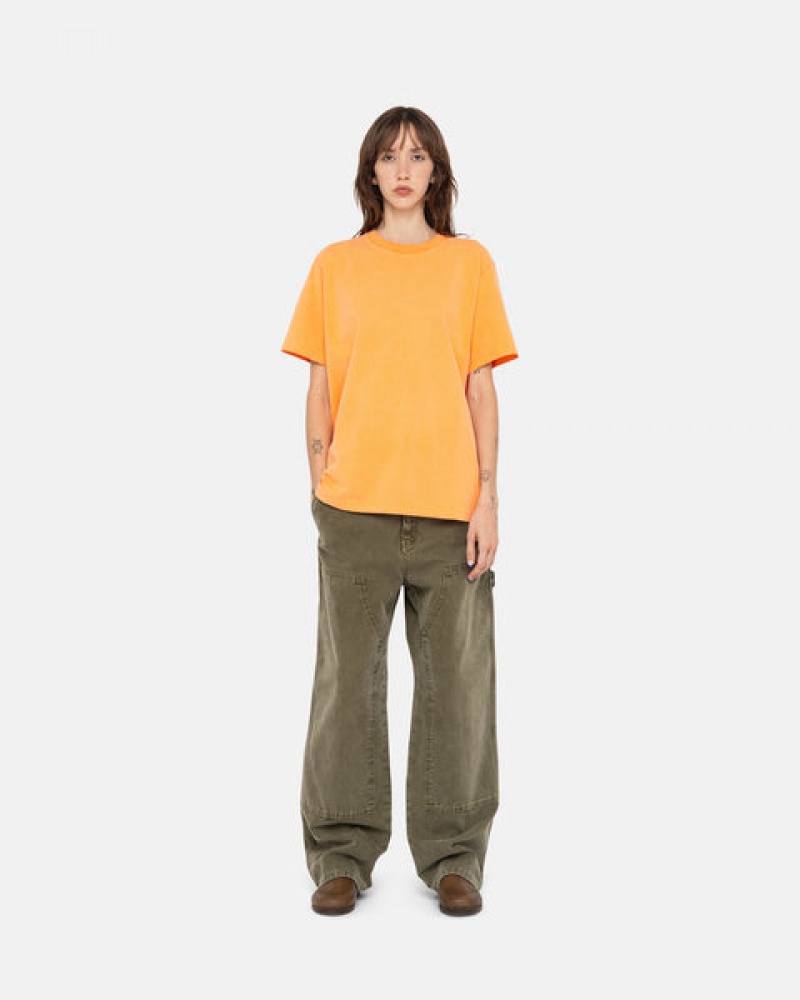 Women's Stussy Work Pant Canvas Pants Olive Ireland | HRI-4209