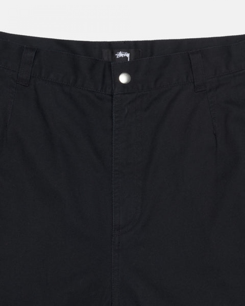 Women's Stussy Workgear Trouser Twill Pants Black Ireland | ZXE-5719