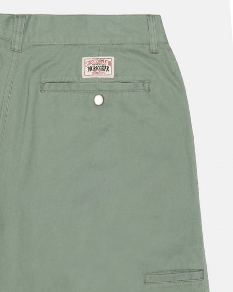 Women's Stussy Workgear Trouser Twill Pants Green Ireland | RDT-1114