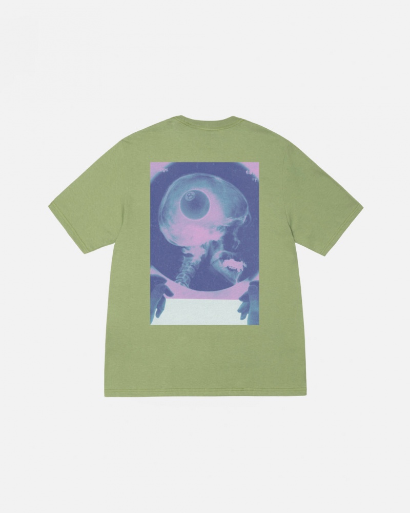 Women\'s Stussy X-Ray Tees Green Ireland | JXN-5839